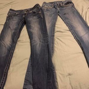 Miss me jeans from buckle .. jumper , shirts